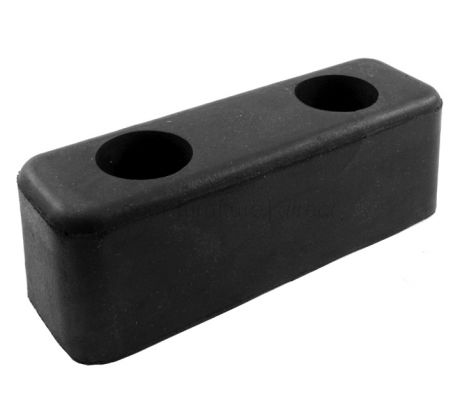 Heavy Duty Black Rubber Door Stop or Buffer 150x50x50mm
