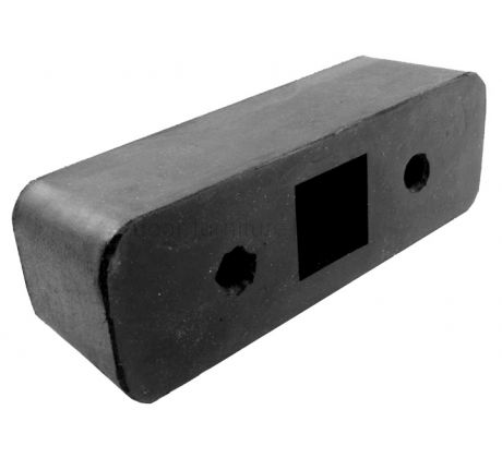 Heavy Duty Black Rubber Door Stop or Buffer 150x50x50mm