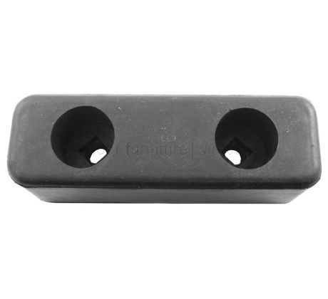Heavy Duty Black Rubber Door Stop or Buffer 150x50x50mm