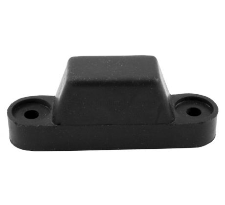 Black Rubber Top Hat Door Stop or Buffer 102x24mm