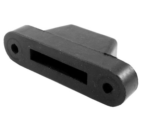 Black Rubber Top Hat Door Stop or Buffer 102x24mm