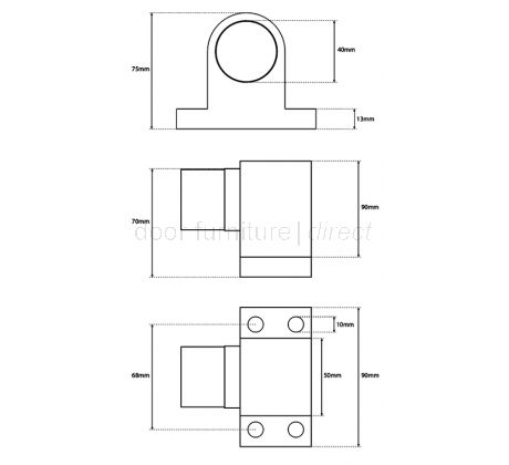 Heavy Duty Sprung Door Stop or Buffer