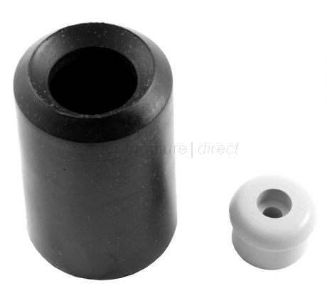 Black Rubber Door Buffer and Holder