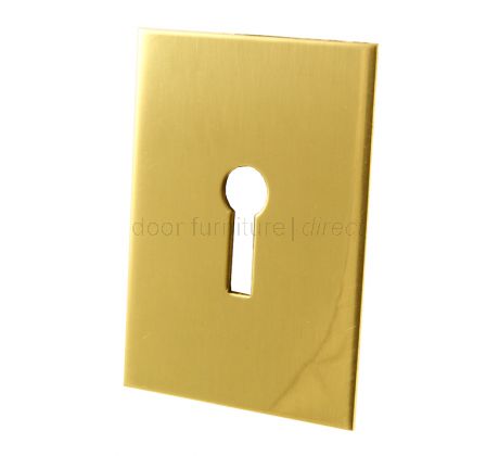 Self Adhesive Jumbo Escutcheon Brassed 45x70mm