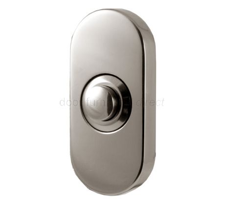 Polished Stainless Steel Oblong Bell Push