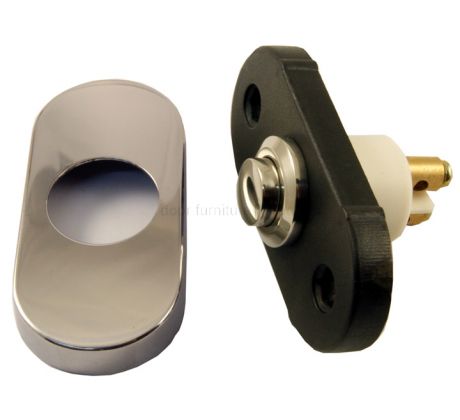 Polished Stainless Steel Oblong Bell Push