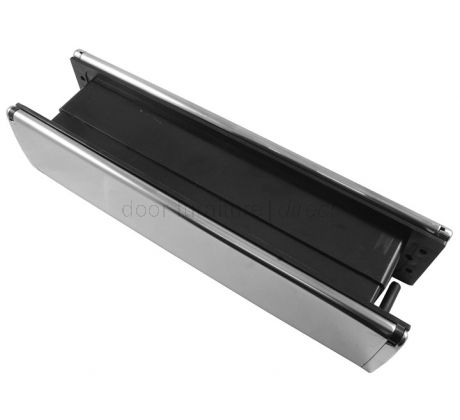 Polished Stainless Slim Telescopic Letter Plate 300x70mm