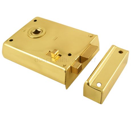 Brass Rim Latch With Slide Latch