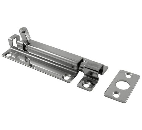 Polished Stainless Steel Barrel Bolt 80x38mm