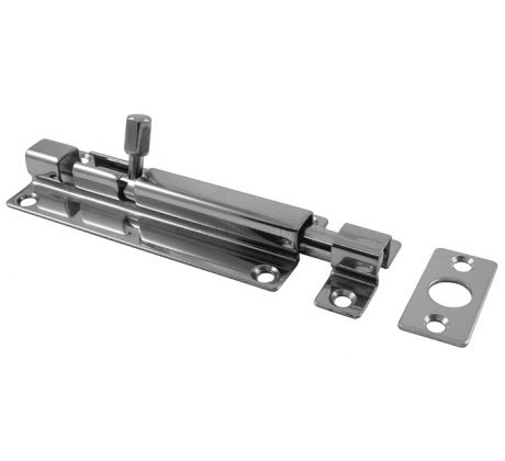 Polished Stainless Steel Barrel Door Bolt 100x38mm