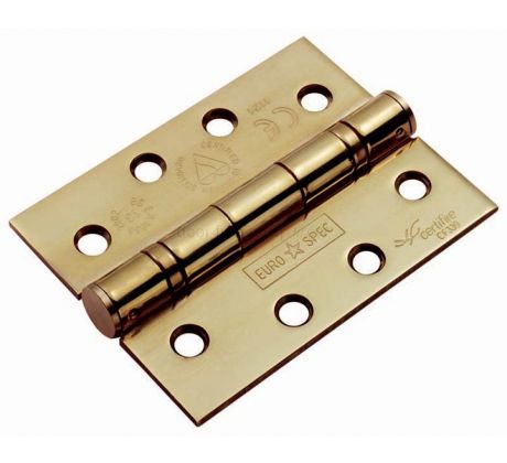 PVD Brass Stainless 4x3inx3mm Ball Bearing Hinge in Pairs