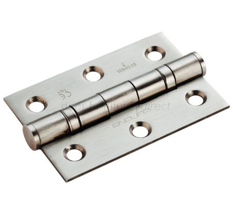 Satin Stainless 3x2inx2mm Ball Bearing Hinge In Pairs
