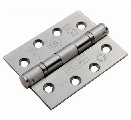 316 Grade Satin Stainless 4x3inx3mm Ball Bearing Hinge Pairs