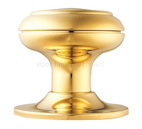 PVD None Tarnish Brass Centre Door Knob 80mm