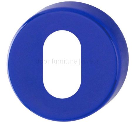 Coloured Nylon OVAL cylinder Escutcheon in Pairs