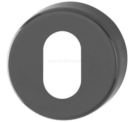 Coloured Nylon OVAL cylinder Escutcheon in Pairs