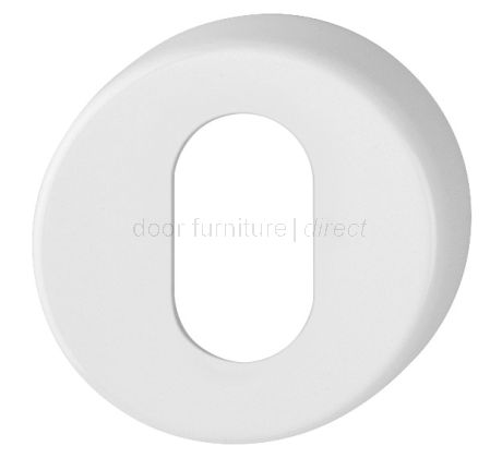 Coloured Nylon OVAL cylinder Escutcheon in Pairs