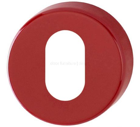 Coloured Nylon OVAL cylinder Escutcheon in Pairs