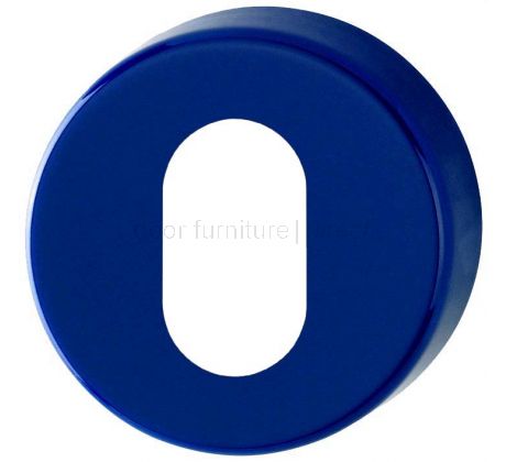 Coloured Nylon OVAL cylinder Escutcheon in Pairs