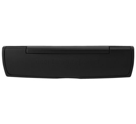 Hoppe Black Telescopic Letter Plate 310x76mm