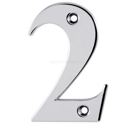 Hoppe Polished Chrome Door Numerals and Letters