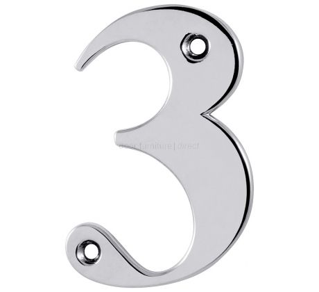 Hoppe Polished Chrome Door Numerals and Letters
