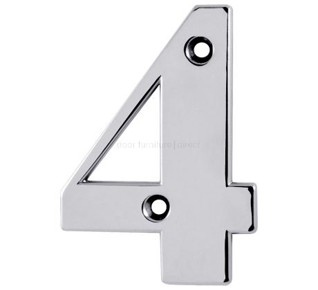 Hoppe Polished Chrome Door Numerals and Letters