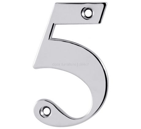 Hoppe Polished Chrome Door Numerals and Letters