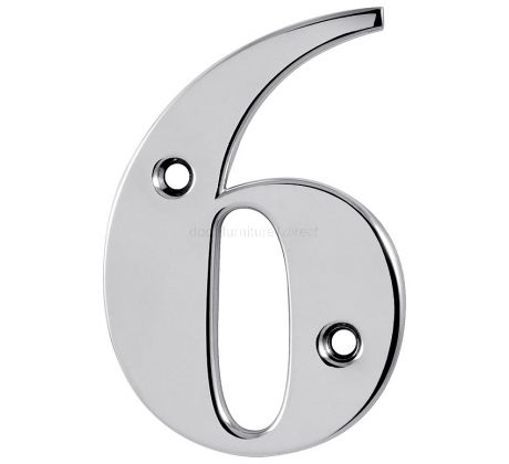 Hoppe Polished Chrome Door Numerals and Letters