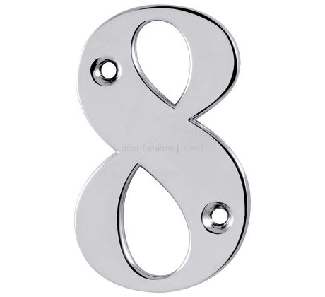Hoppe Polished Chrome Door Numerals and Letters