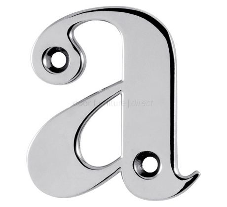 Hoppe Polished Chrome Door Numerals and Letters