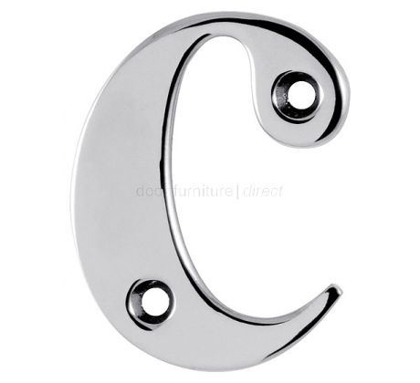 Hoppe Polished Chrome Door Numerals and Letters