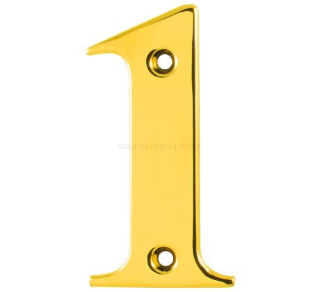 Hoppe Polished Brass Door Numerals and Letters