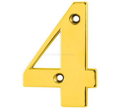 Hoppe Polished Brass Door Numerals and Letters