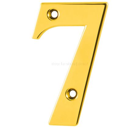 Hoppe Polished Brass Door Numerals and Letters