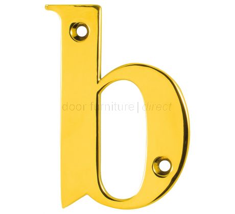 Hoppe Polished Brass Door Numerals and Letters