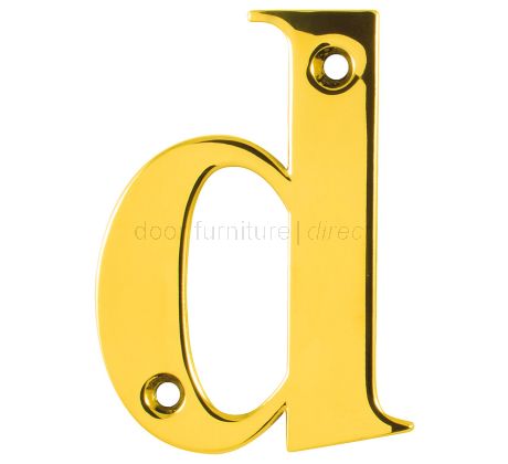 Hoppe Polished Brass Door Numerals and Letters