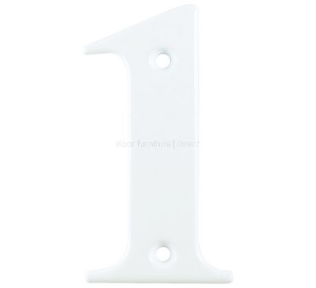 Hoppe White Door Numerals and Letters