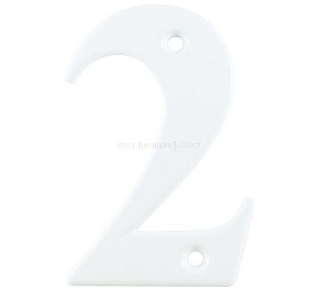 Hoppe White Door Numerals and Letters
