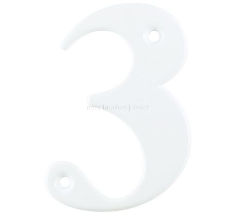 Hoppe White Door Numerals and Letters