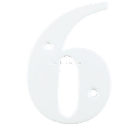 Hoppe White Door Numerals and Letters