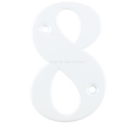 Hoppe White Door Numerals and Letters