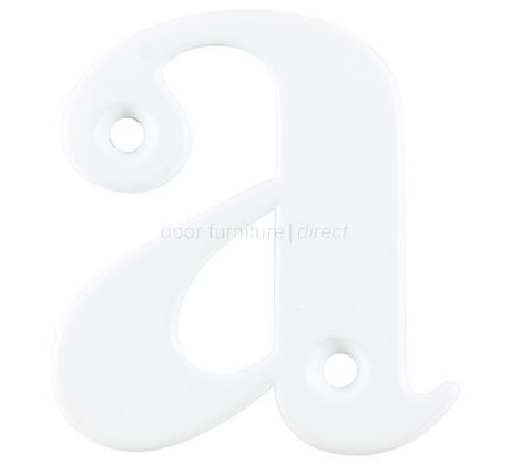 Hoppe White Door Numerals and Letters