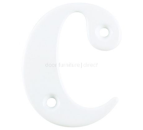 Hoppe White Door Numerals and Letters