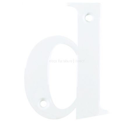 Hoppe White Door Numerals and Letters