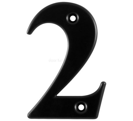 Hoppe Black Door Numerals and Letters