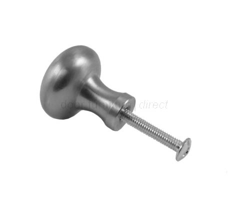 Satin Stainless Steel Round Cabinet Knob 25mm