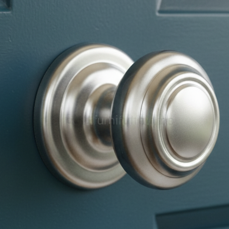 Sloane Satin Chrome Centre Door Knob 102mm