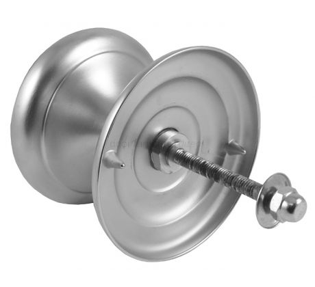Sloane Satin Chrome Centre Door Knob 102mm