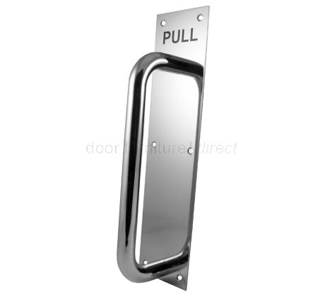 Stainless 225mm Handle on Pull Plate